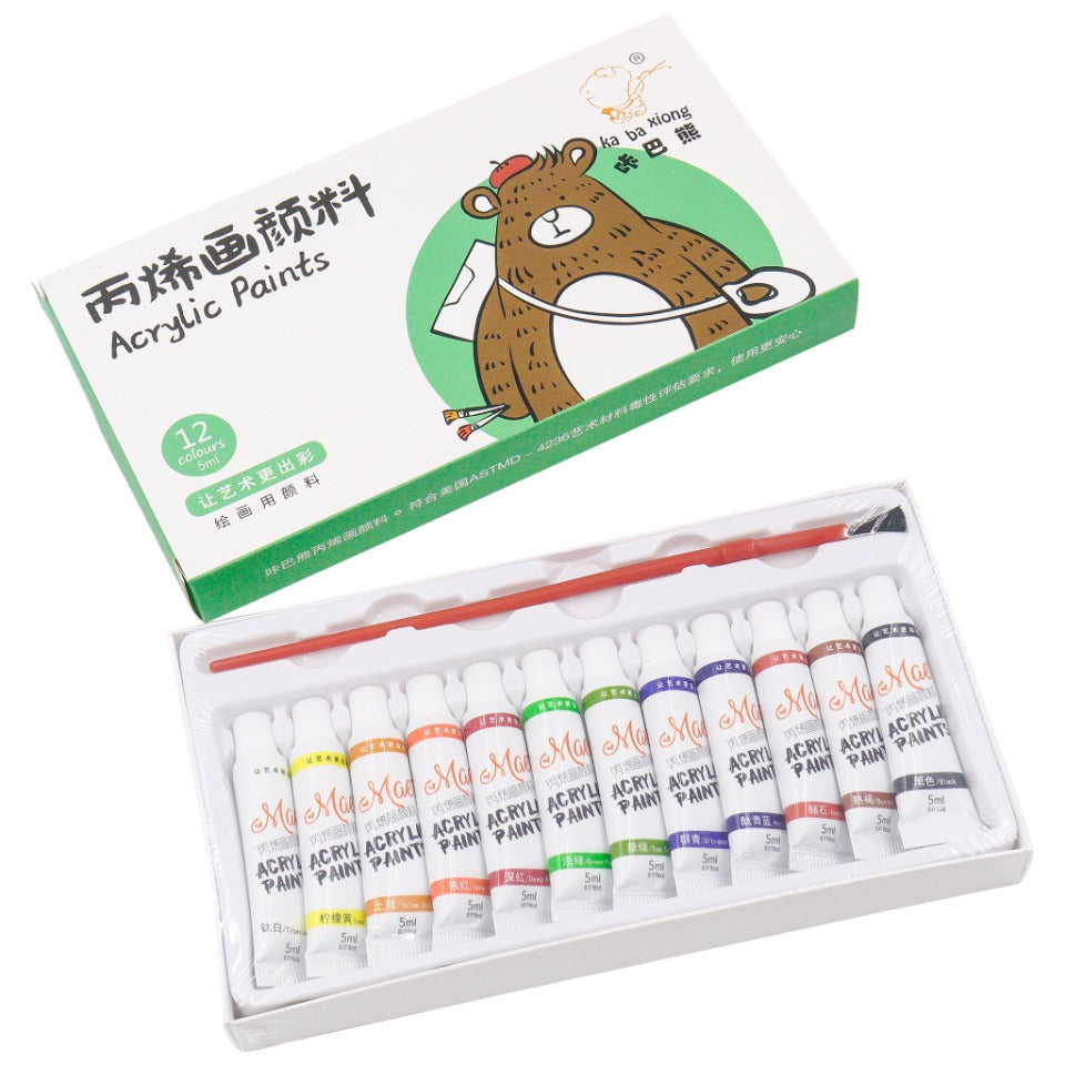 12 Colors Acrylic Paint Set (5ml) Acrylic Paint Set Acrylic Paint