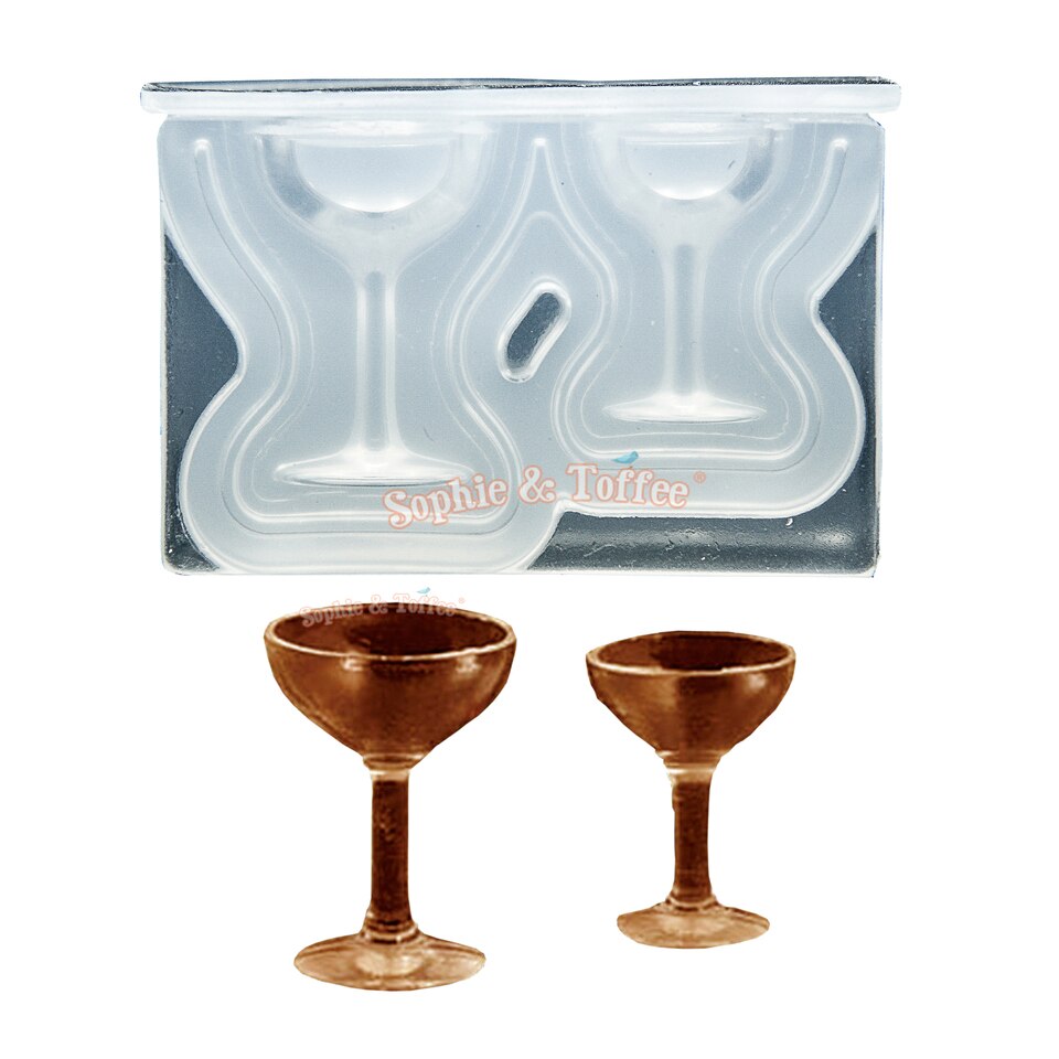 3D Miniature Wine Glass Silicone Mold Miniature Dollhouse Silicone