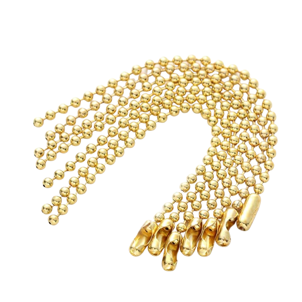 Golden Ball Chains Ball Chain Necklace Ball Chain Connectors Ball