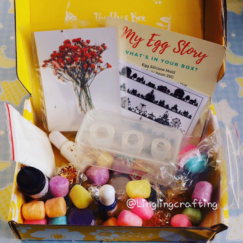 My Egg Story Resin Tutorial (January Elves Box)