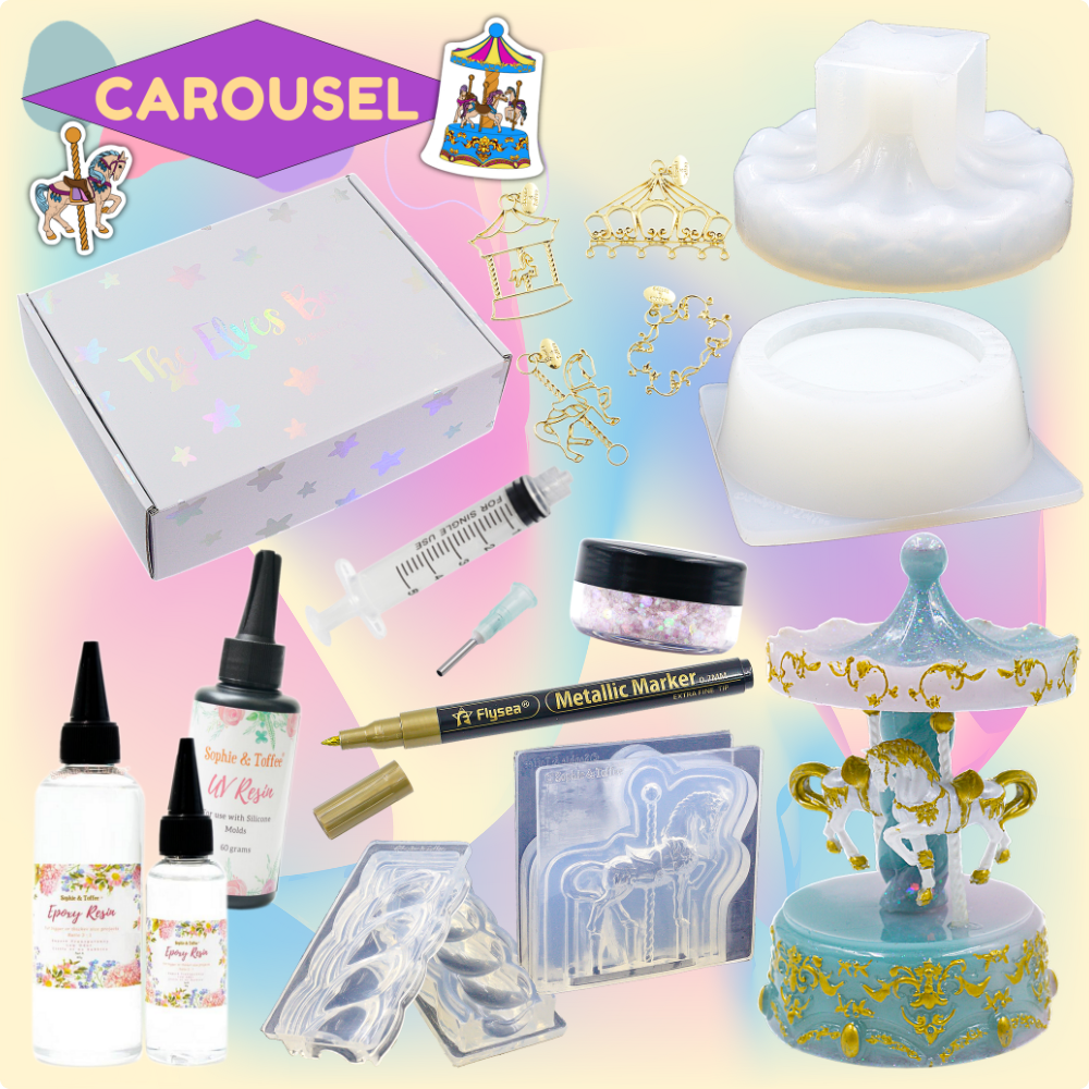 Carousel Elves Resin Craft Box (June Box)