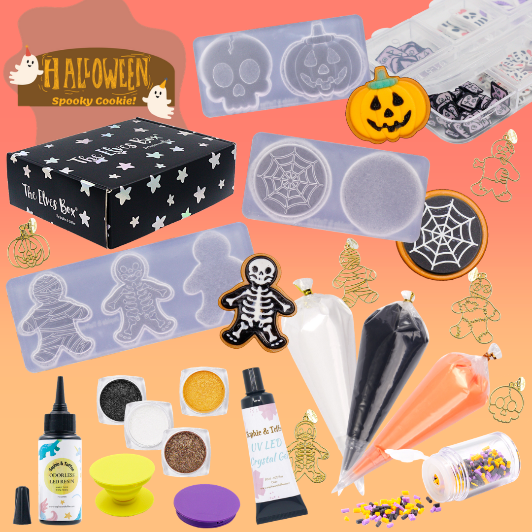 Halloween Cookies Resin DIY Tutorials (September Elves Box)