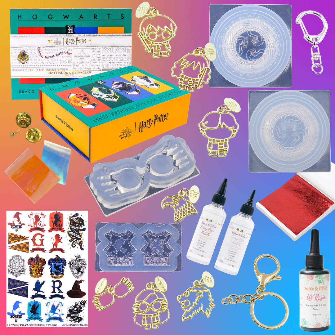 Harry Potter Gryffindor and Ravenclaw Resin Craft Box Tutorials