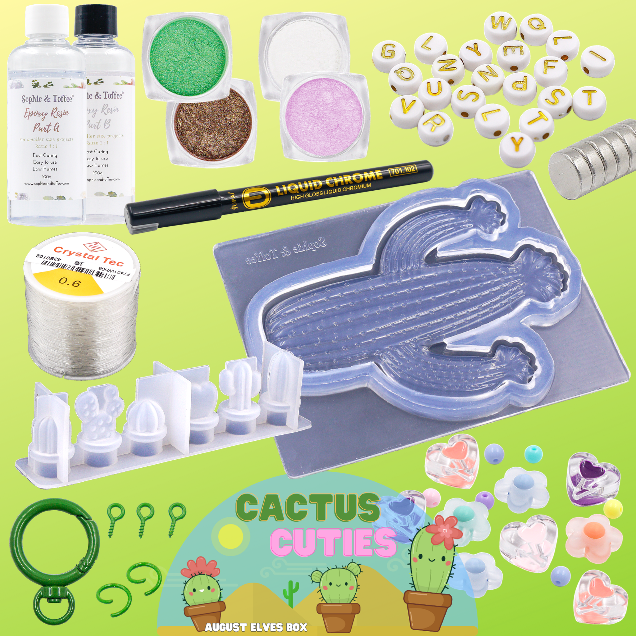 Cactus Elves Box Resin Tutorials