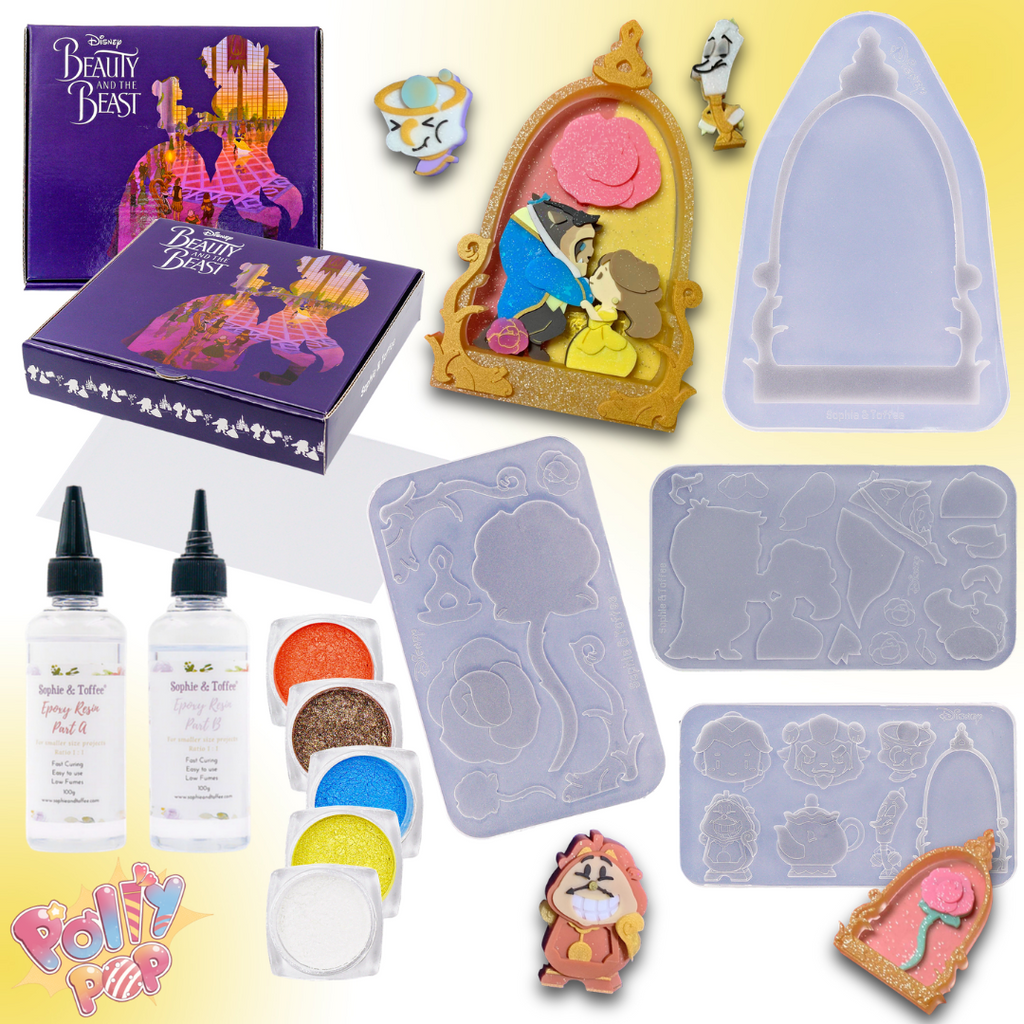 Beauty and the Beast PollyPop Disney Box Resin Tutorials