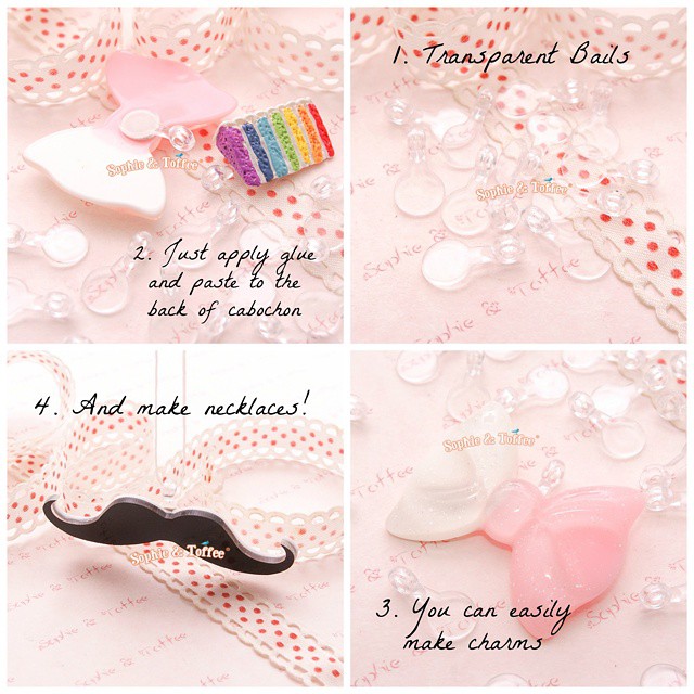 Tutorial: How to make Charms with Cabochons
