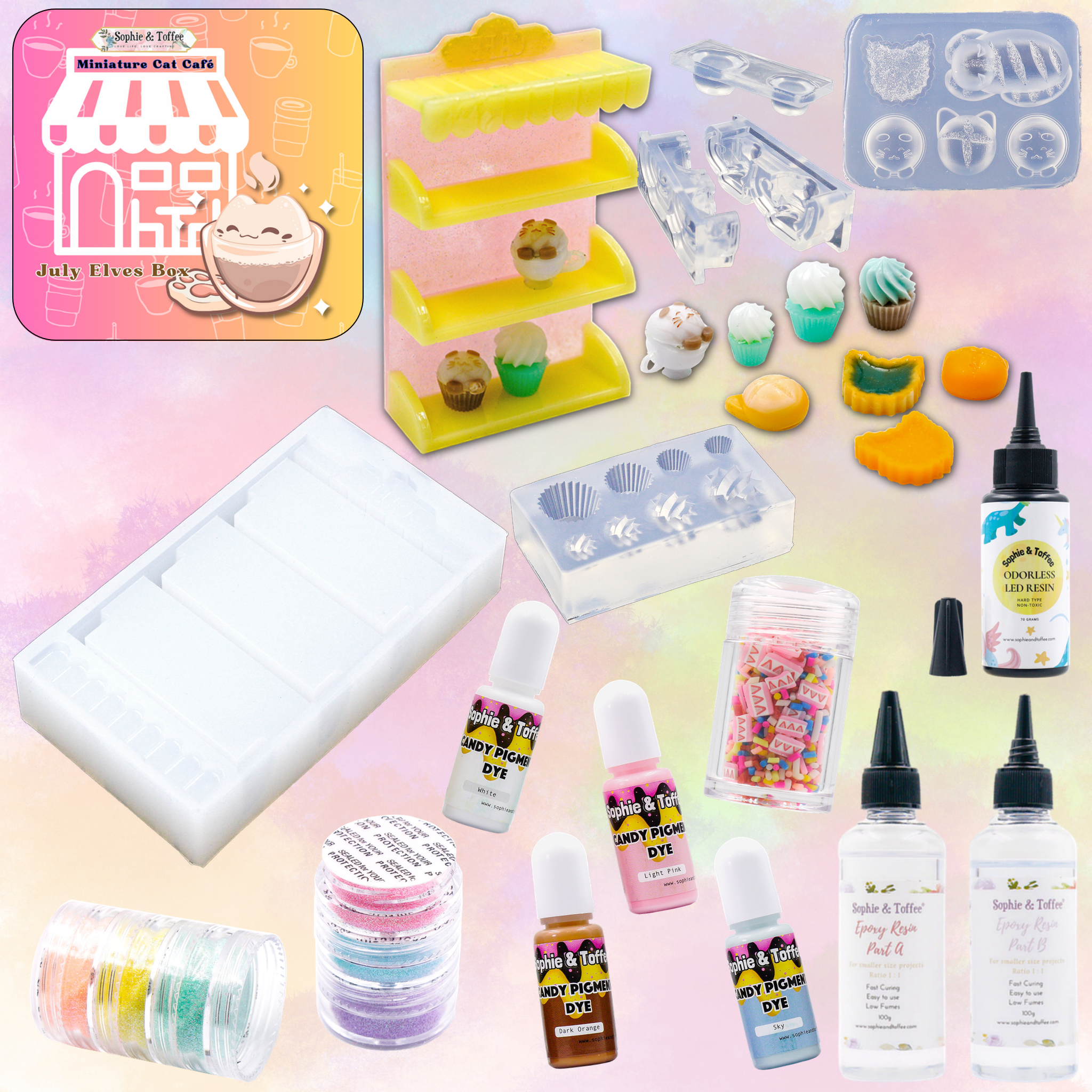 Miniature Cat Cafe Resin Tutorials