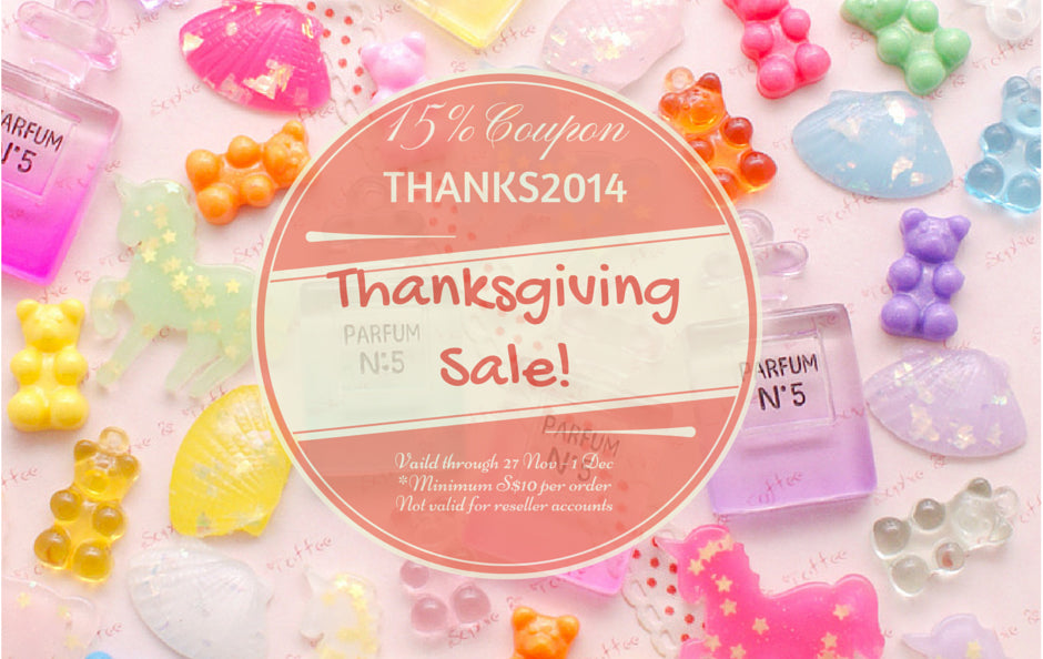 SALE: Happy Thanksgiving 15% Savings Store-wide
