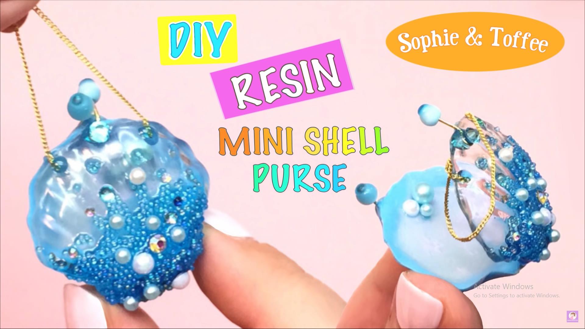 Resin Seashell Charm Tutorial (June's Elves Box)