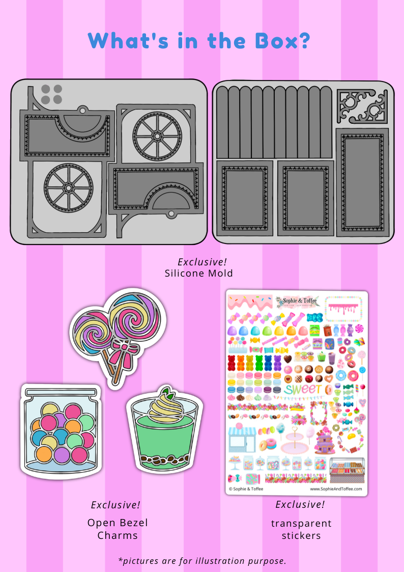 Ddfly Lot De 100 Breloques Bonbons Résine Dos Plat - Scrapbooking & Bricolage