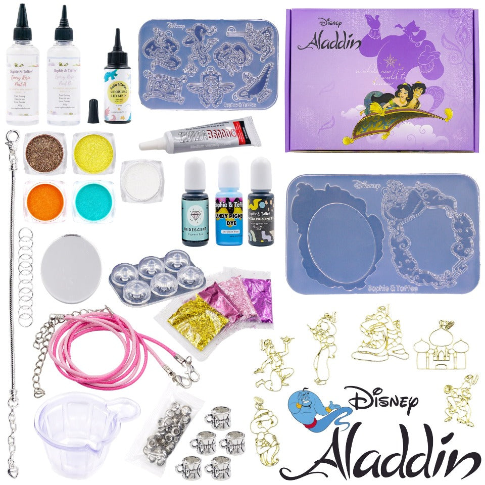 Disney Aladdin Resin Craft Box, Resin Craft Box, Resin Craft Kit, UV  Resin Kit