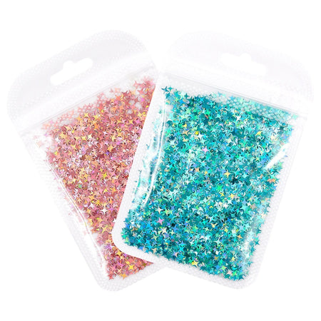 Assorted Glitter Sequins Beads Mix, UV Resin Glitters, Resin Glitters, Small Bottles, Glass Bottles, Miniature Bottles