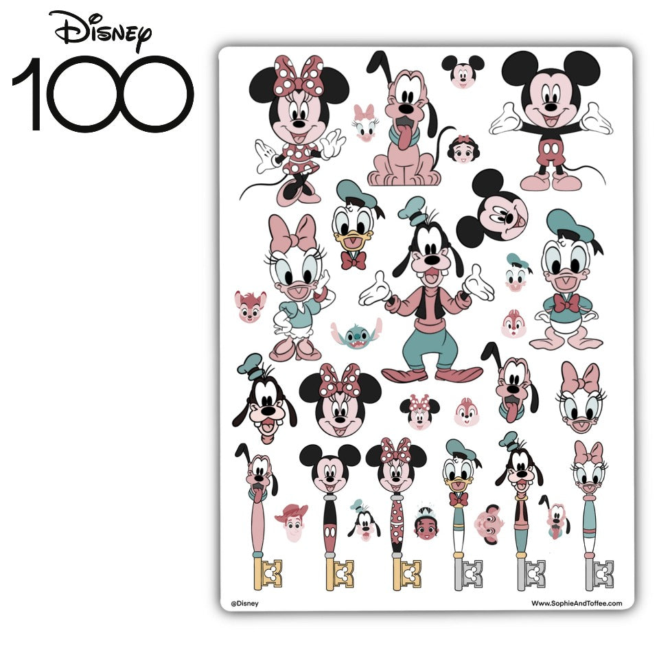 Disney Mickey & Friends Design Stickers (4 sheets)