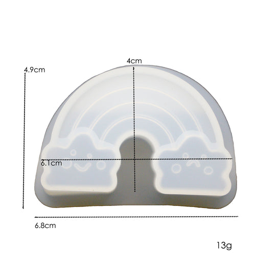 Molde de silicona para tarjetero con forma de nube