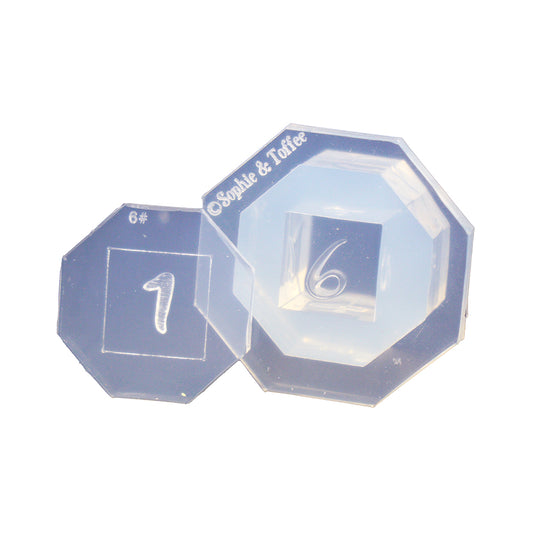 Molde de silicona para dados D6 de 15 mm