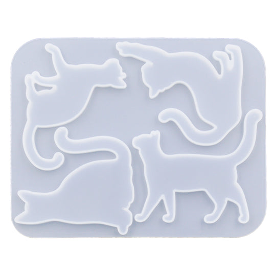 Meow Kitty Cat Silicone Mold (2 pieces)