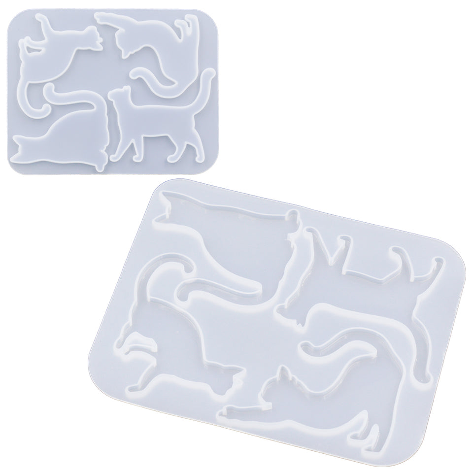 Meow Kitty Cat Silicone Molds | Cat Mould | Kitty Mold | Clear Resin ...