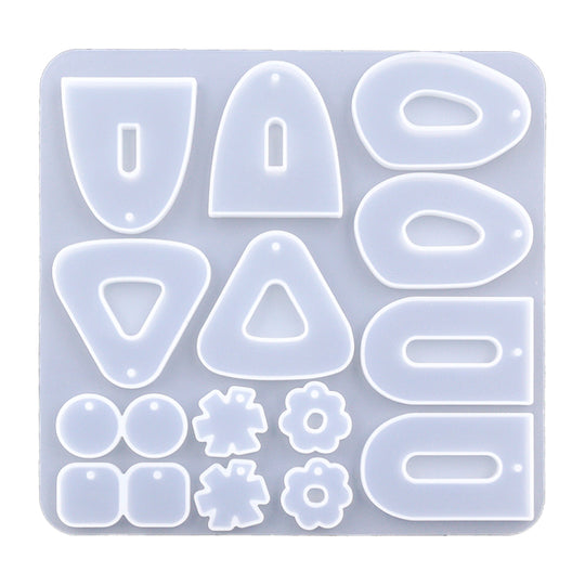 Molde de silicona para pendientes retro grandes