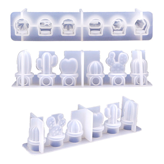 Mini Cactus Silicone Mold (6 Cavity)