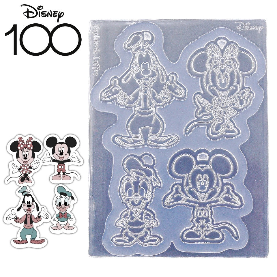 Disney Mickey & Friends Stickers Style Silicone Mold