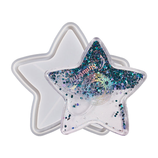 Molde de silicona para posavasos con forma de estrella