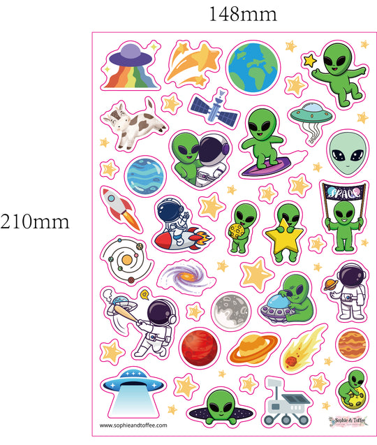 Alien Beam Me Up Exclusive Stickers 2pcs (Copy)