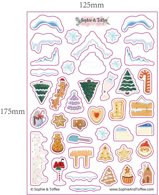 Frosting Christmas Exclusive Stickers 2pcs