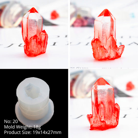 Molde pequeño de silicona de un solo cristal