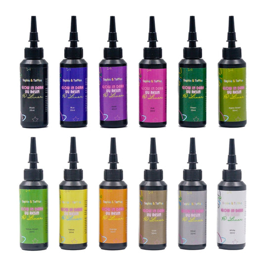 Resina UV LED delineadora 3D que brilla en la oscuridad