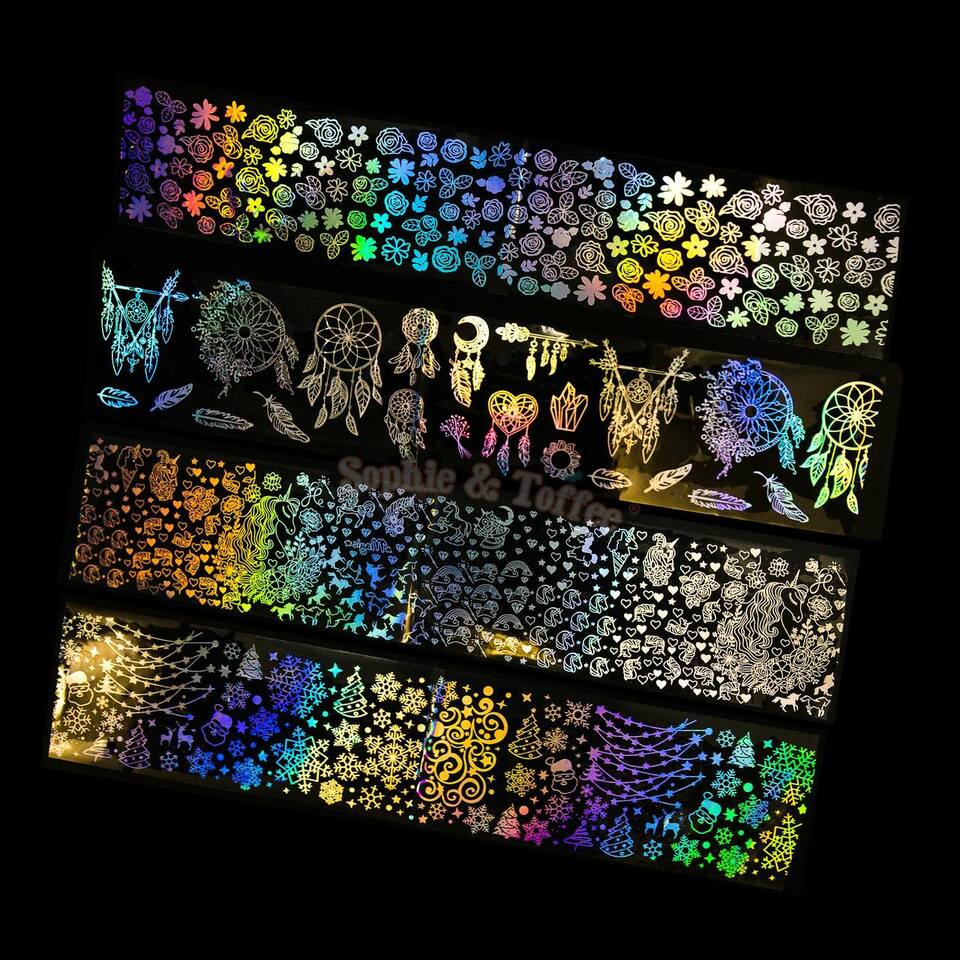 Holographic UV Resin Thin Film (8 pieces)