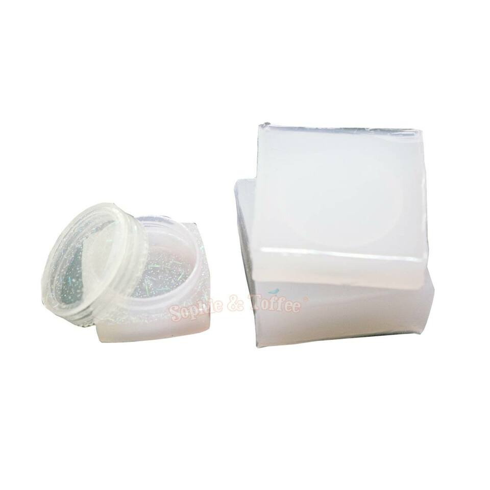 Epoxy Resin Casting Mold Silicone Jar Mold with Lid Storage Bottle