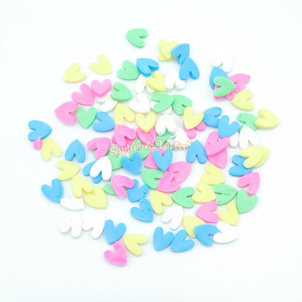 Rainbow Polymer Clay Sprinkles, Polymer Clay Confetti, Fake Sprinkles