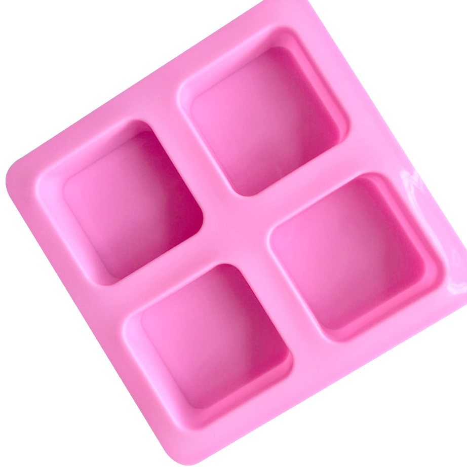 Square Silcone Mold, Rounded Square Silicone Mold (4 Cavity), Epoxy Resin  Cabochon Mold, Soap Mould, Flexible Baking Mold