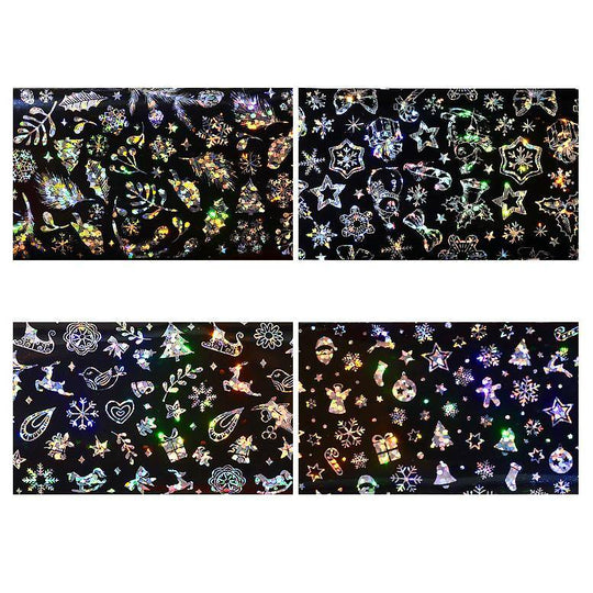 Holographic Christmas UV Resin Transfer Film