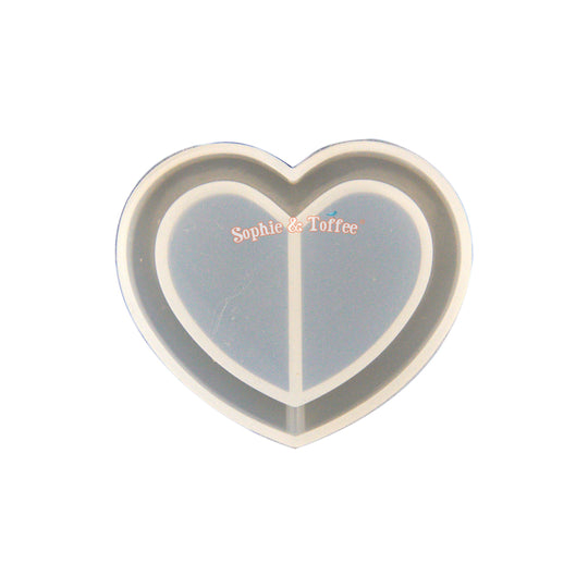 Molde de silicona con forma de corazón