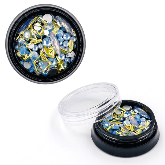 Blue Gems Embellishment Mix