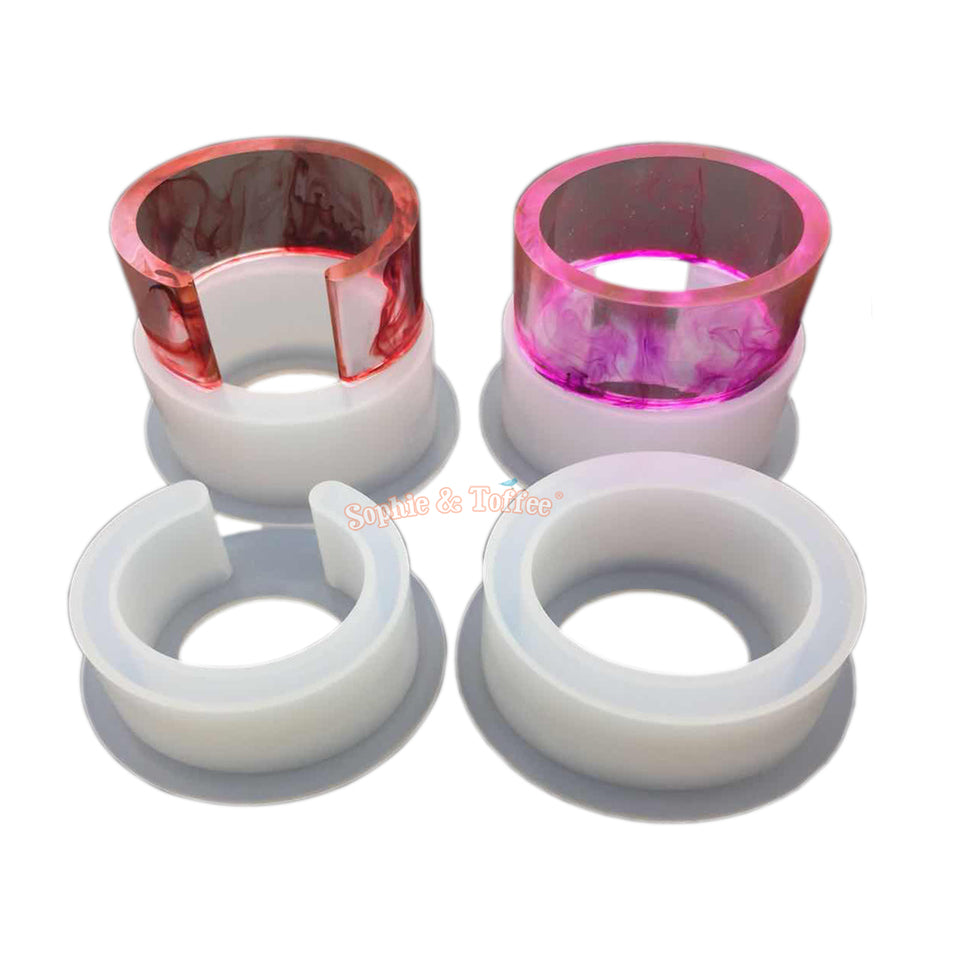 Open Cuff Bracelet Epoxy Resin Silicone Mold Circum 6.3inch – FUNSHOWCASE