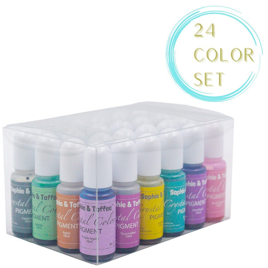 Crystal Color Pigment Dye for Resin Craft 24 colors 10ml