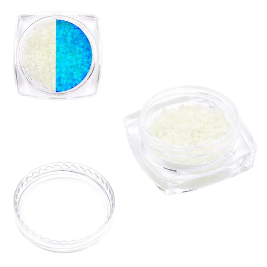 Glow in The Dark Blue Polymer Clay Confetti (3 pots)