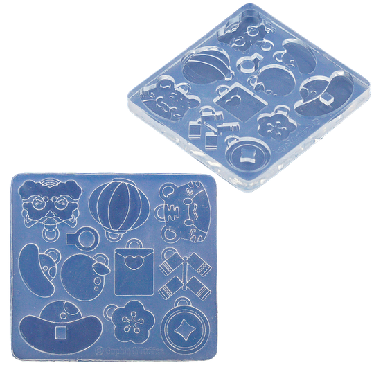 Molde de silicona con iconos del Año Nuevo Lunar