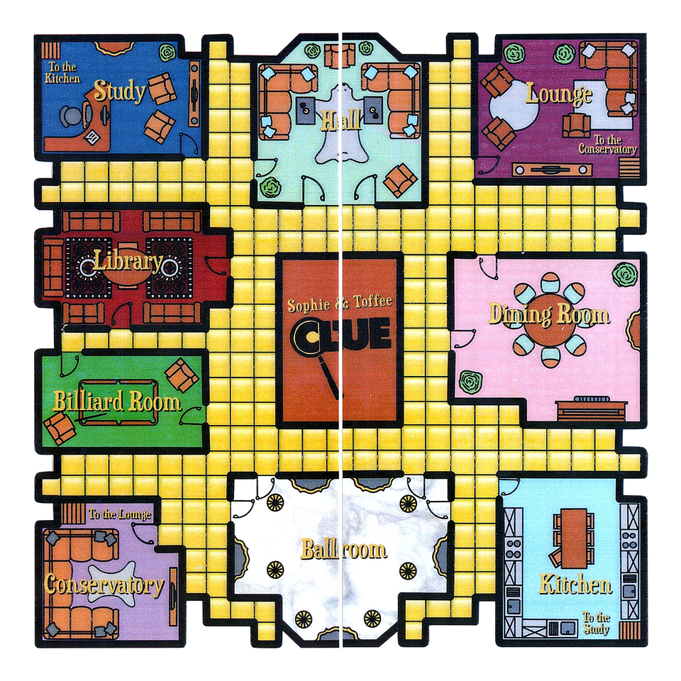 Clue Board Game Map