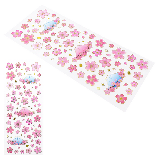 Sakura & Mount Fuji Stickers (4 pieces)