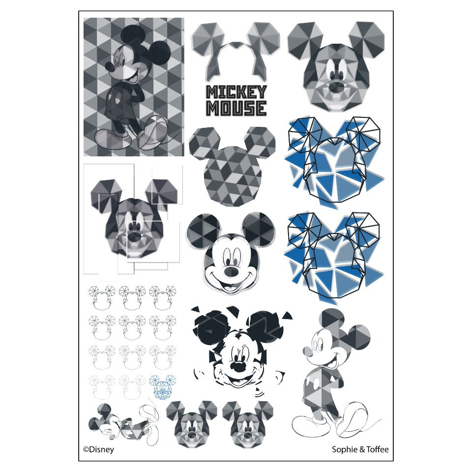 Disney Mickey Mouse Clear Design Resin Film (4 sheets)