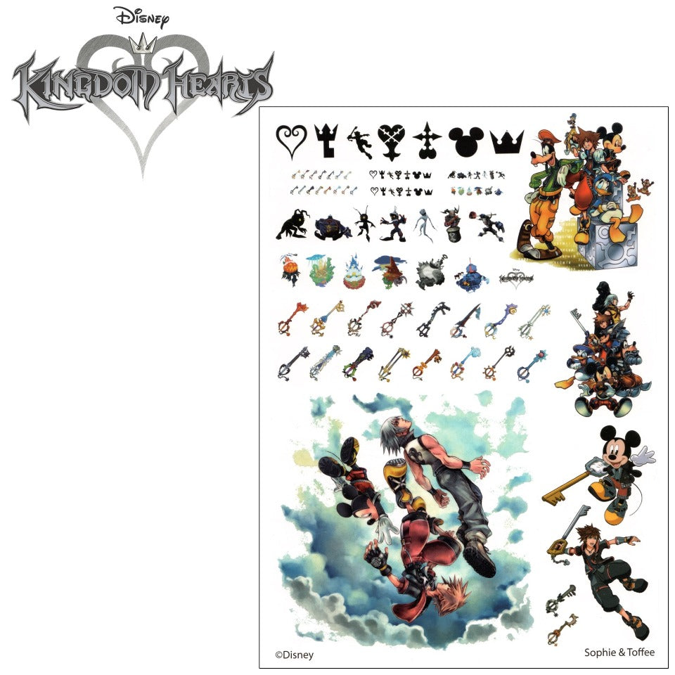 Disney Kingdom Hearts Resin Design Film (Stained Glass Edition) (3 pieces)