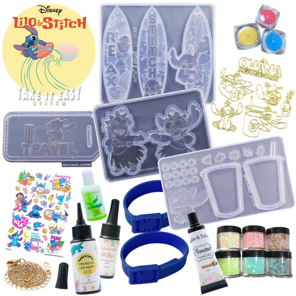Disney Lilo & Stitch Craft Box, Resin Craft Box, Resin Craft Kit, UV  Resin Kit