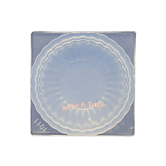 Molde de silicona 3D de plato redondo en miniatura