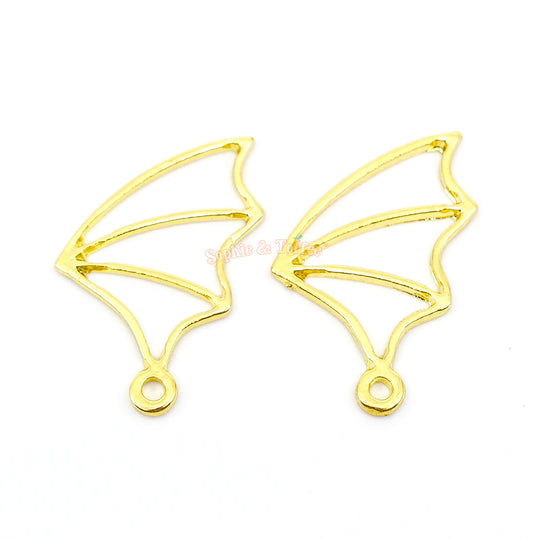 Bat Wings Open Bezel Charm