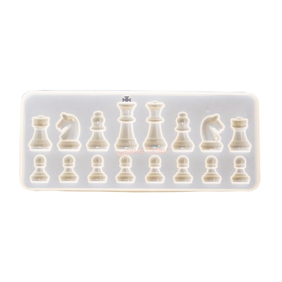 Silicone Resin Chess Piece SINGLE Molds - Make Chess Game Pieces