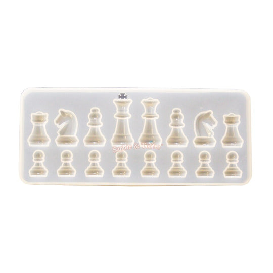 Molde de silicona de piezas de ajedrez