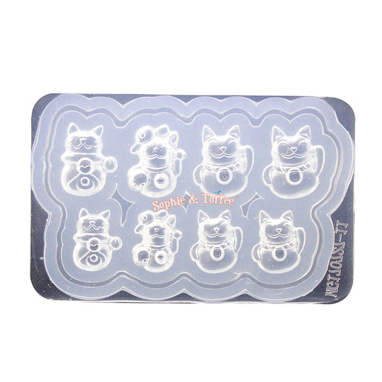 Maneki Neko Lucky Japanese Cat Silicone Mold